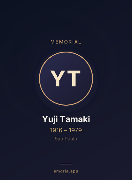 Memorial portrait of Yuji Tamaki