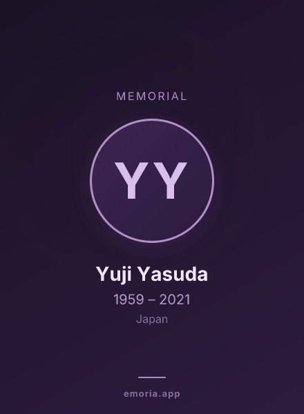 Memorial portrait of Yuji Yasuda