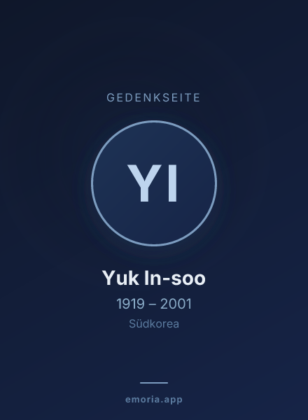 Gedenkportrait von Yuk In-soo