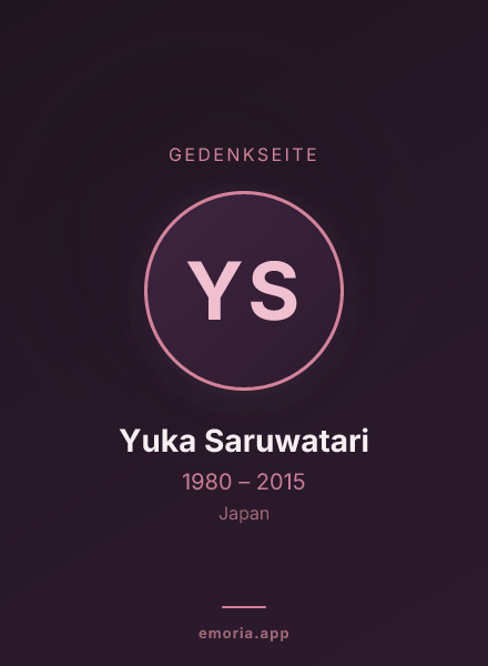 Gedenkportrait von Yuka Saruwatari