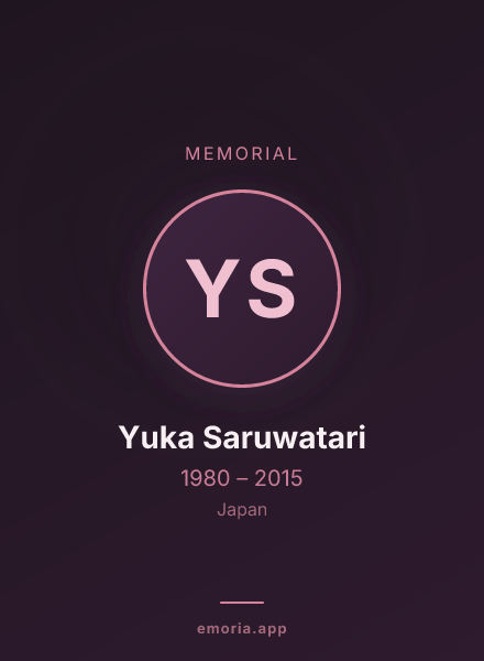 Memorial portrait of Yuka Saruwatari