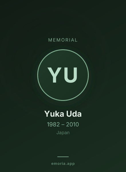 Memorial portrait of Yuka Uda