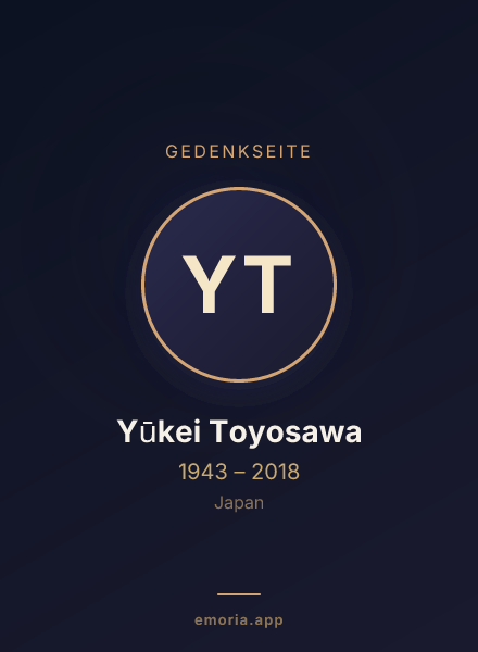 Gedenkportrait von Yūkei Toyosawa