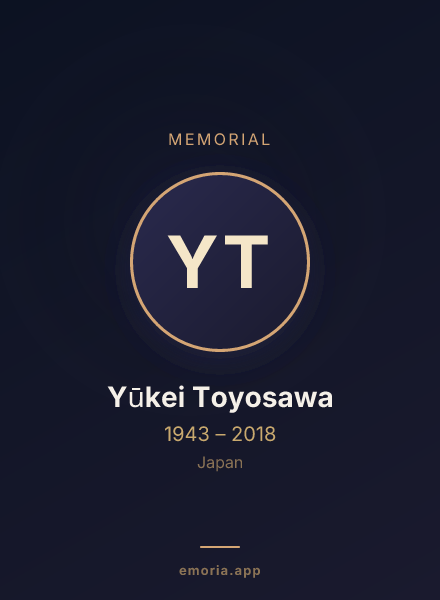 Memorial portrait of Yūkei Toyosawa