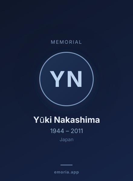 Memorial portrait of Yūki Nakashima