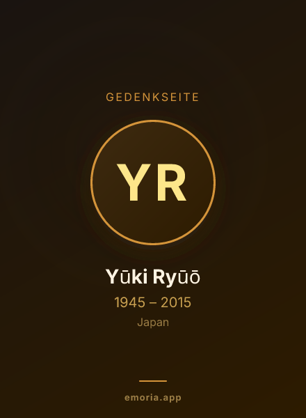 Gedenkportrait von Yūki Ryūō