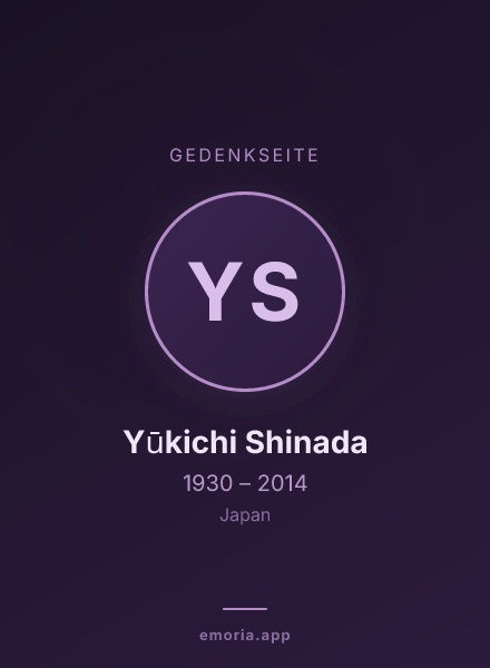 Gedenkportrait von Yūkichi Shinada