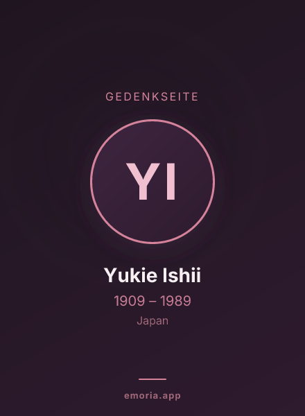 Gedenkportrait von Yukie Ishii