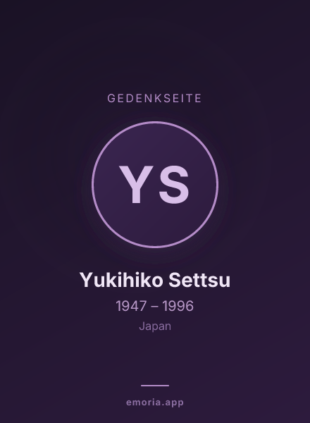 Gedenkportrait von Yukihiko Settsu