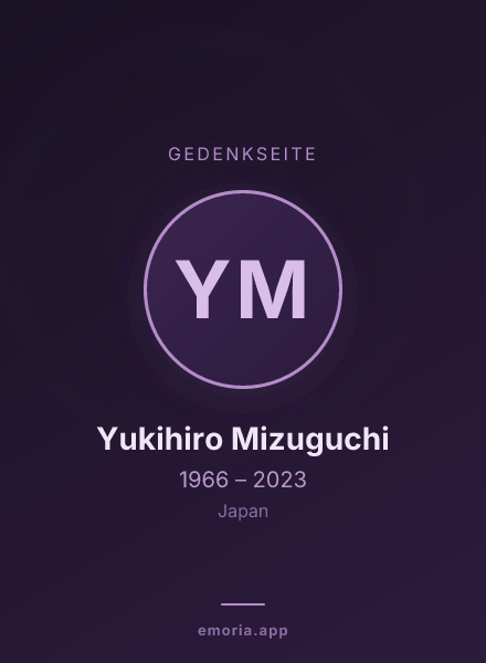 Gedenkportrait von Yukihiro Mizuguchi