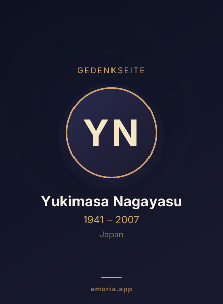 Gedenkportrait von Yukimasa Nagayasu