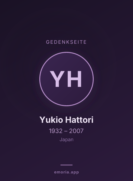 Gedenkportrait von Yukio Hattori