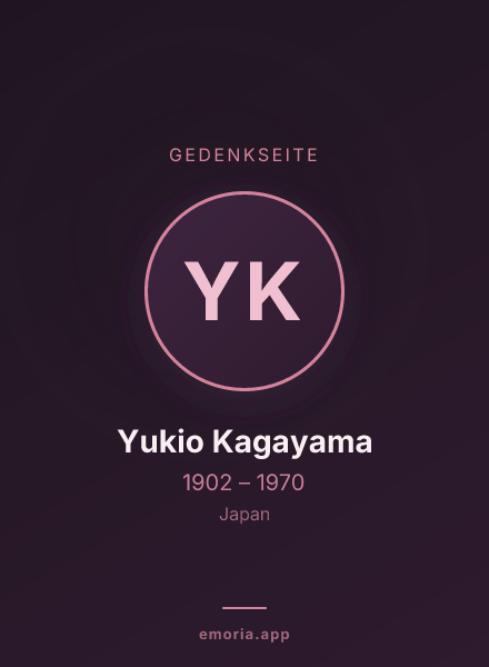 Gedenkportrait von Yukio Kagayama