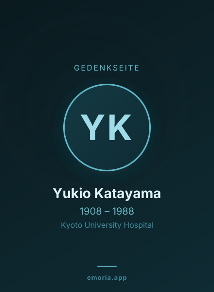 Gedenkportrait von Yukio Katayama