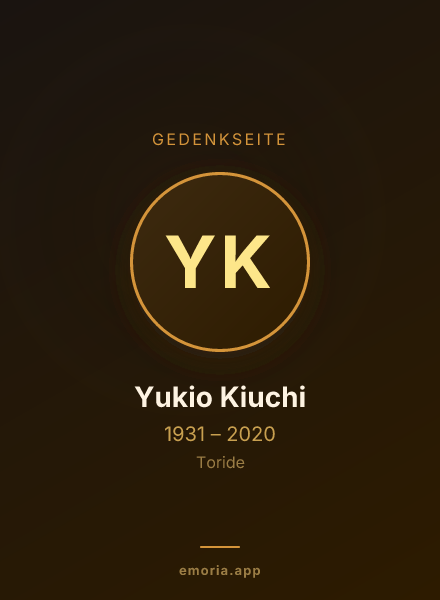Gedenkportrait von Yukio Kiuchi