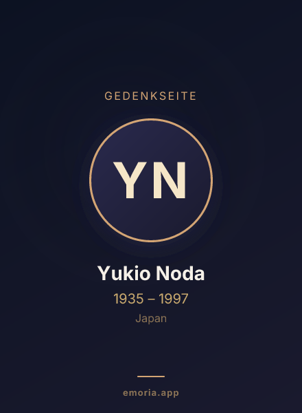 Gedenkportrait von Yukio Noda