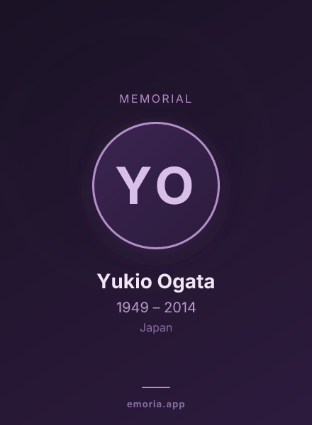 Memorial portrait of Yukio Ogata