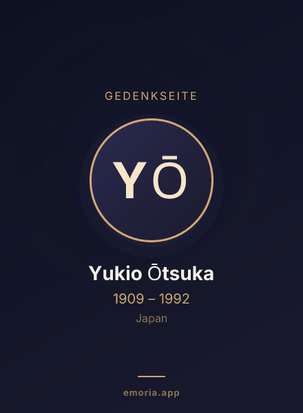 Gedenkportrait von Yukio Ōtsuka