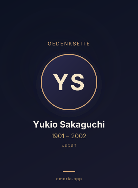 Gedenkportrait von Yukio Sakaguchi