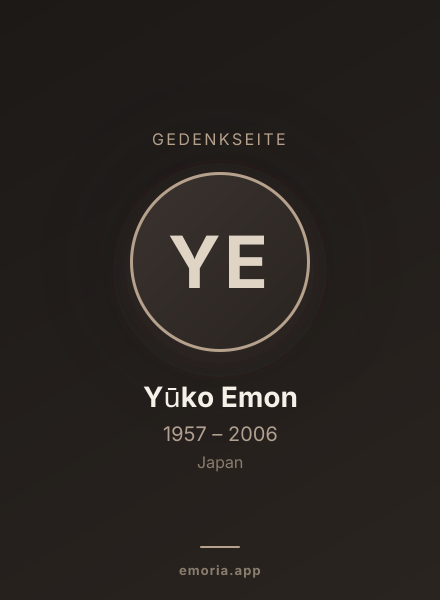 Gedenkportrait von Yūko Emon