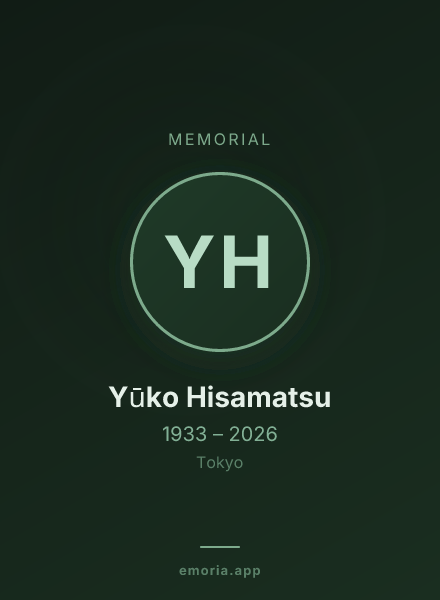 Memorial portrait of Yūko Hisamatsu