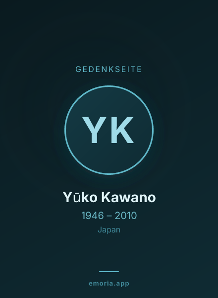 Gedenkportrait von Yūko Kawano