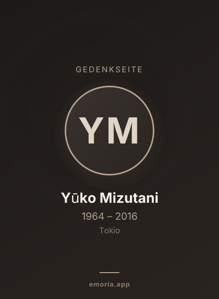 Gedenkportrait von Yūko Mizutani