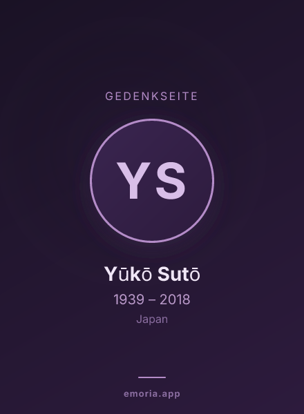 Gedenkportrait von Yūkō Sutō