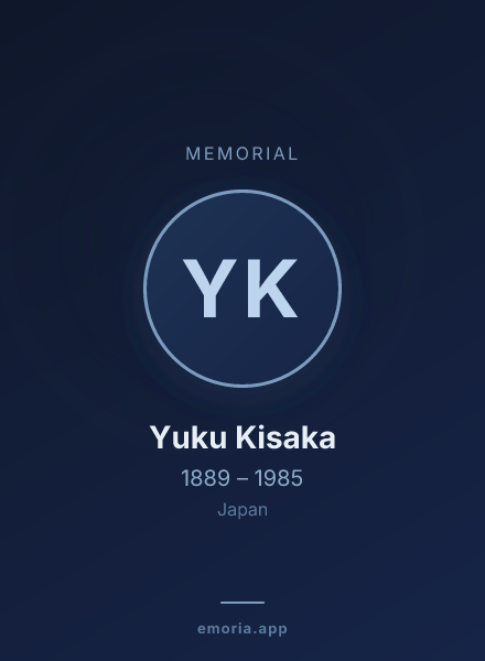 Memorial portrait of Yuku Kisaka