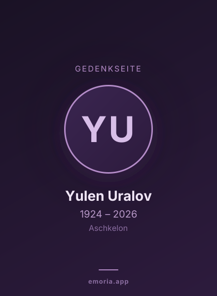 Gedenkportrait von Yulen Uralov