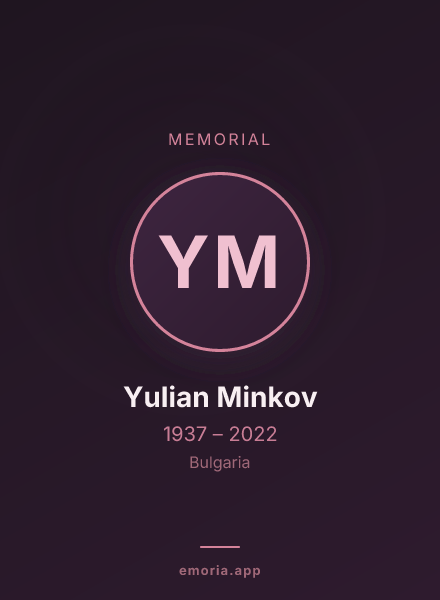 Memorial portrait of Yulian Minkov