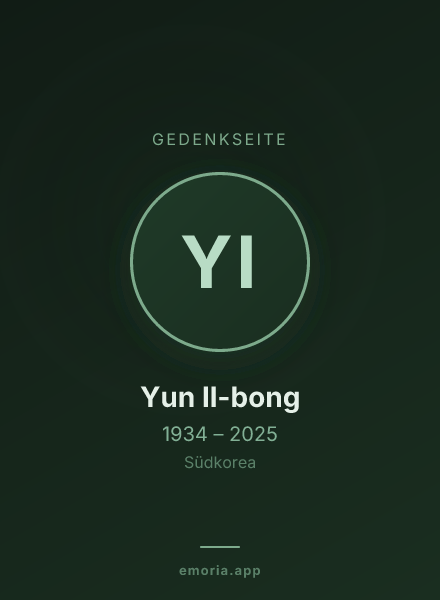 Gedenkportrait von Yun Il-bong