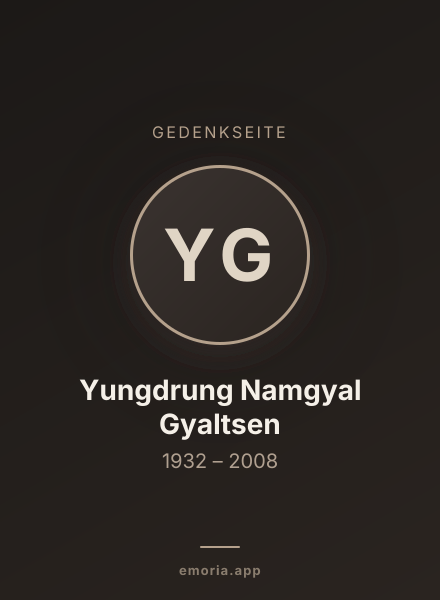 Gedenkportrait von Yungdrung Namgyal Gyaltsen
