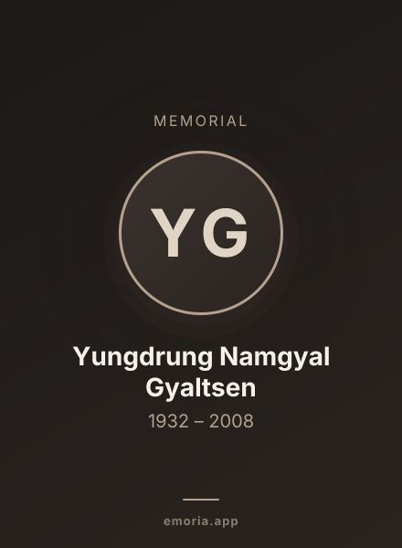 Memorial portrait of Yungdrung Namgyal Gyaltsen