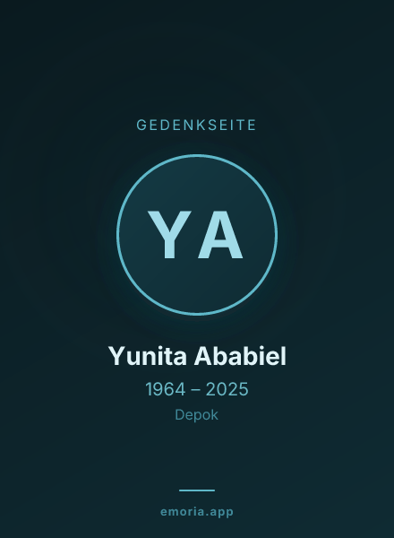 Gedenkportrait von Yunita Ababiel