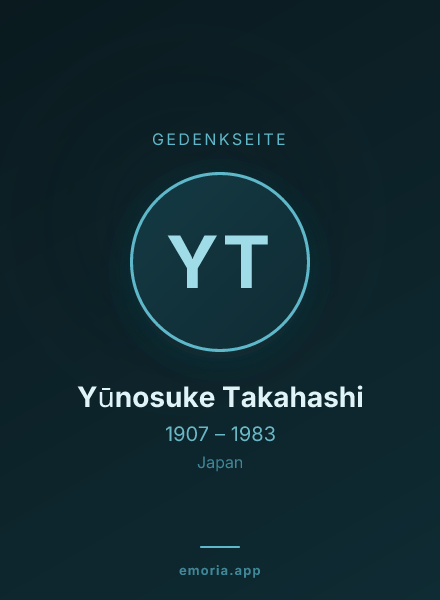 Gedenkportrait von Yūnosuke Takahashi
