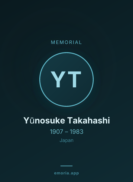 Memorial portrait of Yūnosuke Takahashi