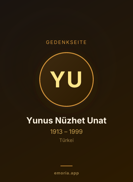 Gedenkportrait von Yunus Nüzhet Unat