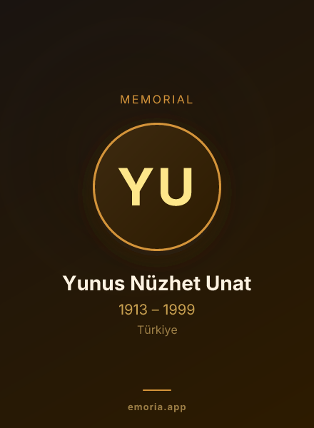Memorial portrait of Yunus Nüzhet Unat