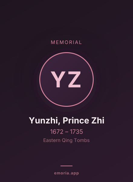 Memorial portrait of Yunzhi, Prince Zhi