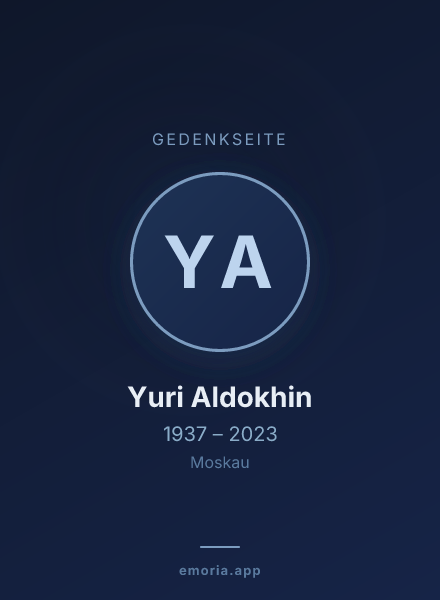 Gedenkportrait von Yuri Aldokhin