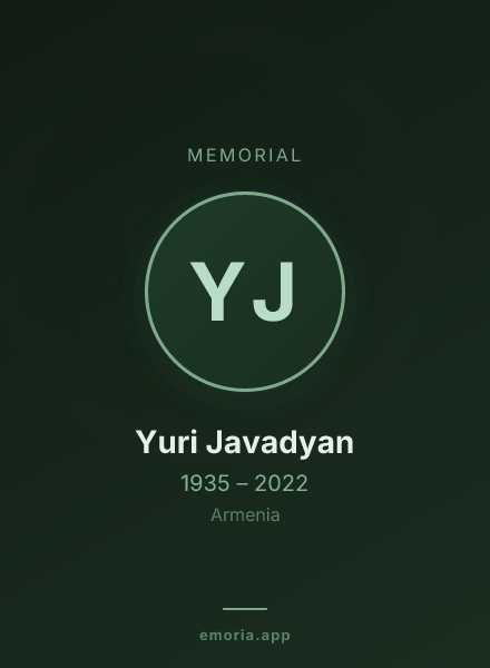 Memorial portrait of Yuri Javadyan