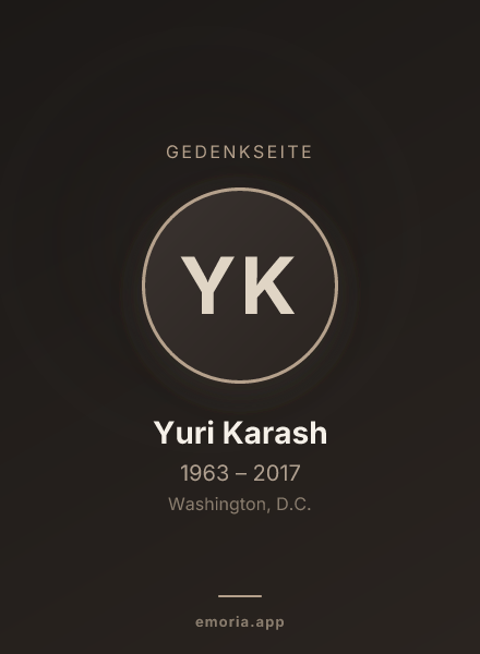 Gedenkportrait von Yuri Karash