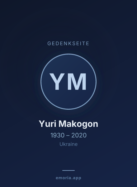 Gedenkportrait von Yuri Makogon