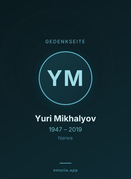Gedenkportrait von Yuri Mikhalyov