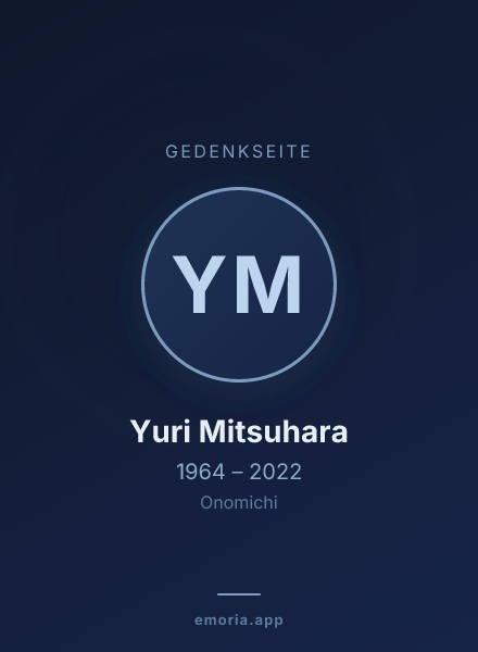 Gedenkportrait von Yuri Mitsuhara