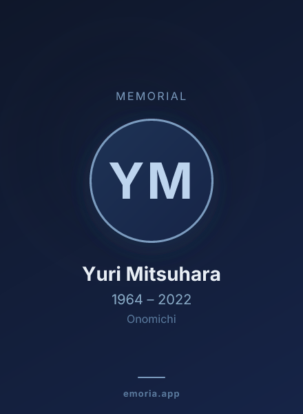 Memorial portrait of Yuri Mitsuhara