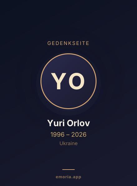 Gedenkportrait von Yuri Orlov