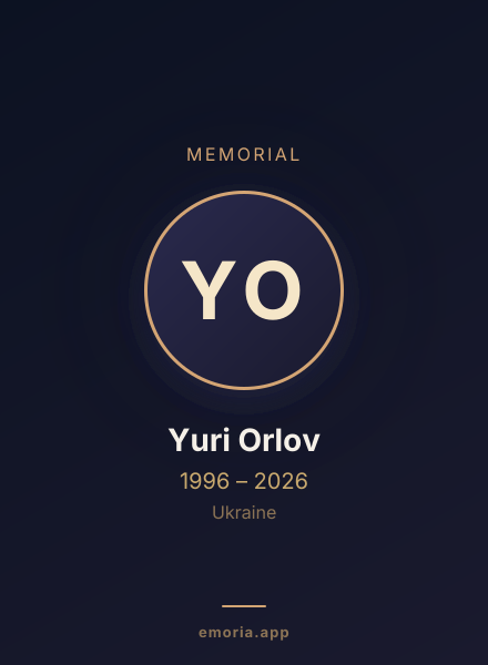 Memorial portrait of Yuri Orlov