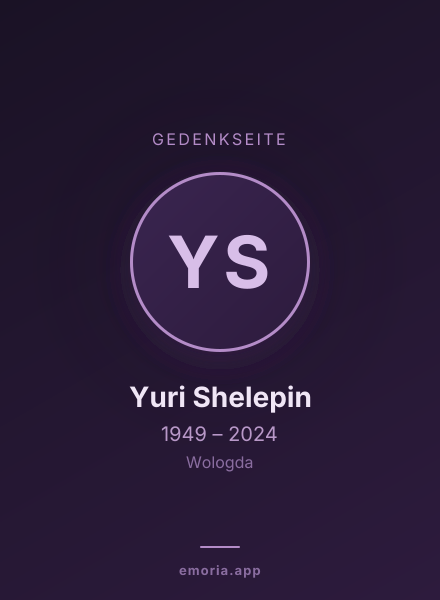 Gedenkportrait von Yuri Shelepin